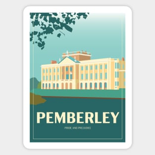 Art Deco Pemberley from Pride and Prejudice Sticker